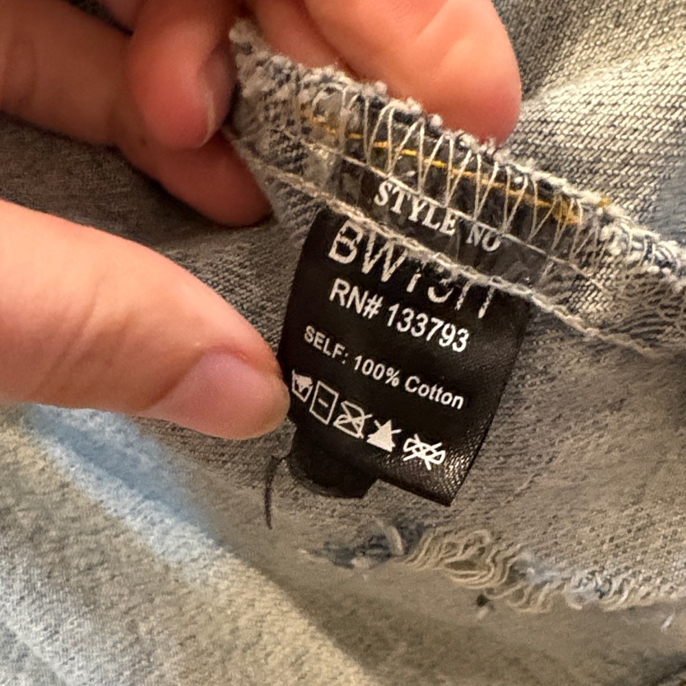 POL Leopard Print Patchwork Denim Jacket with Dis… - image 3